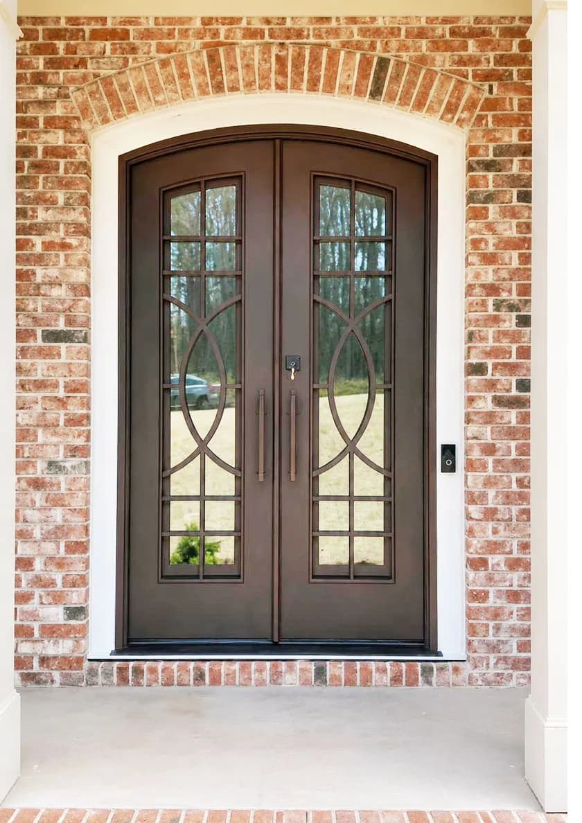 Custom iron entry door — featured local project in Suwanee, GA