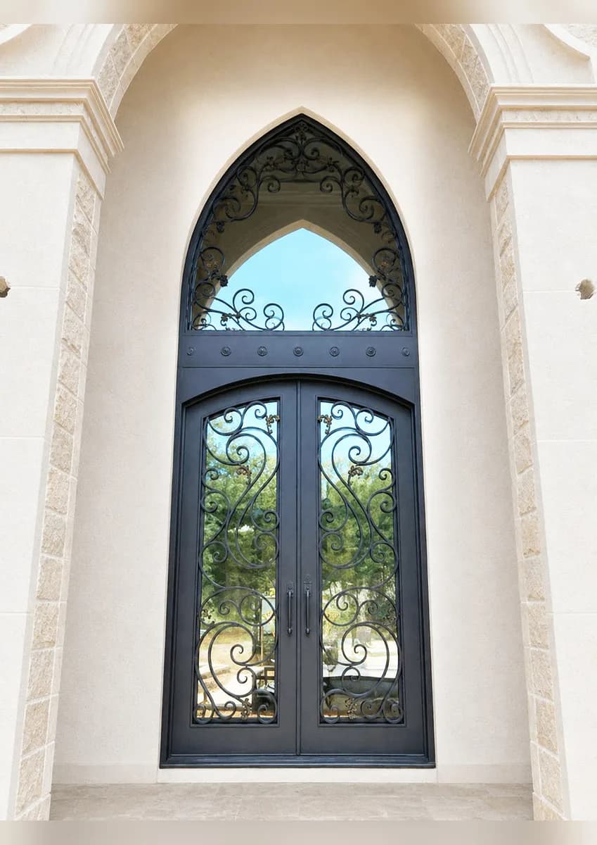 Custom iron entry door — featured local project in Suwanee, GA