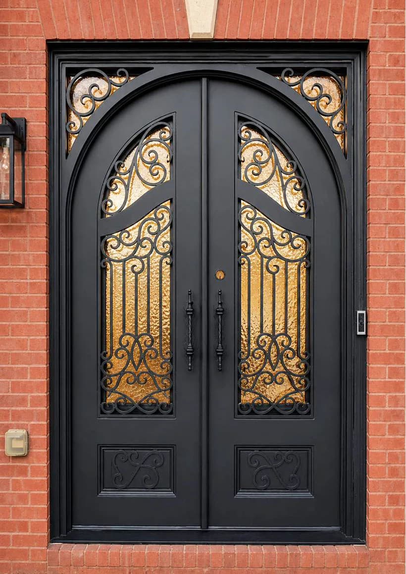 Custom iron entry door — featured local project in Suwanee, GA