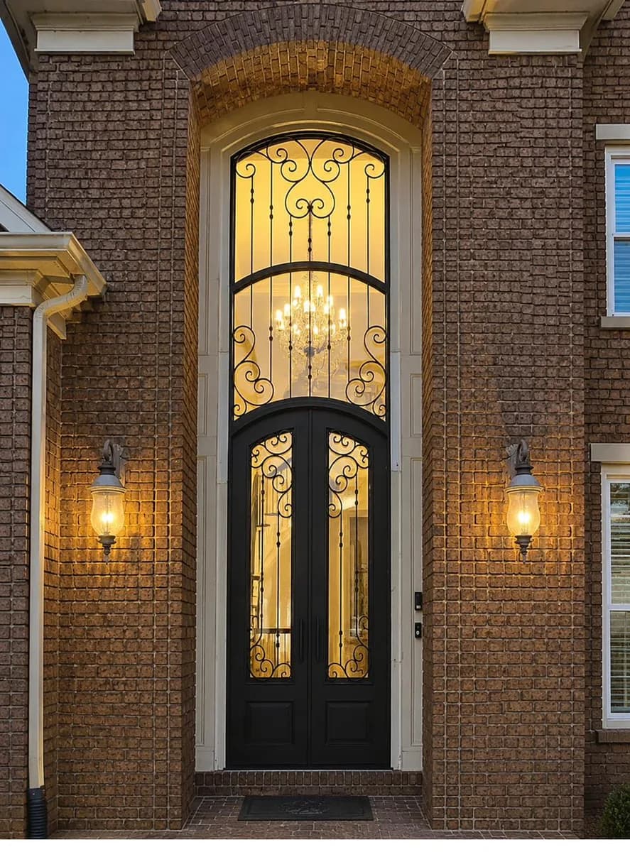 Custom iron entry door — featured local project in Suwanee, GA