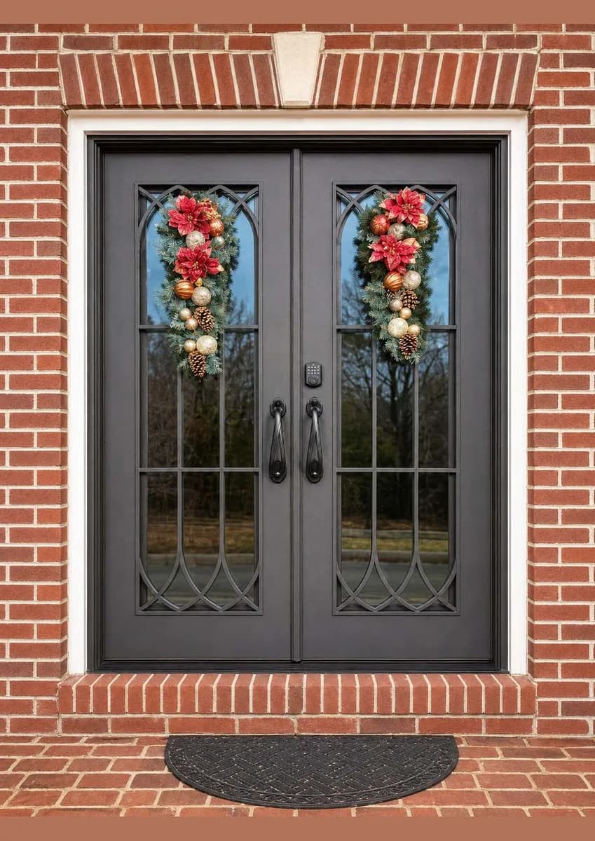 Double iron entry doors — featured local project in Marvin, NC