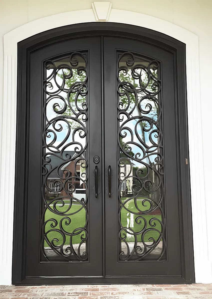 Double iron entry doors — featured local project in Bluffton, SC