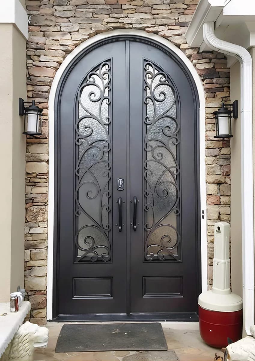 Double iron entry doors — featured local project in Daniel Island, SC