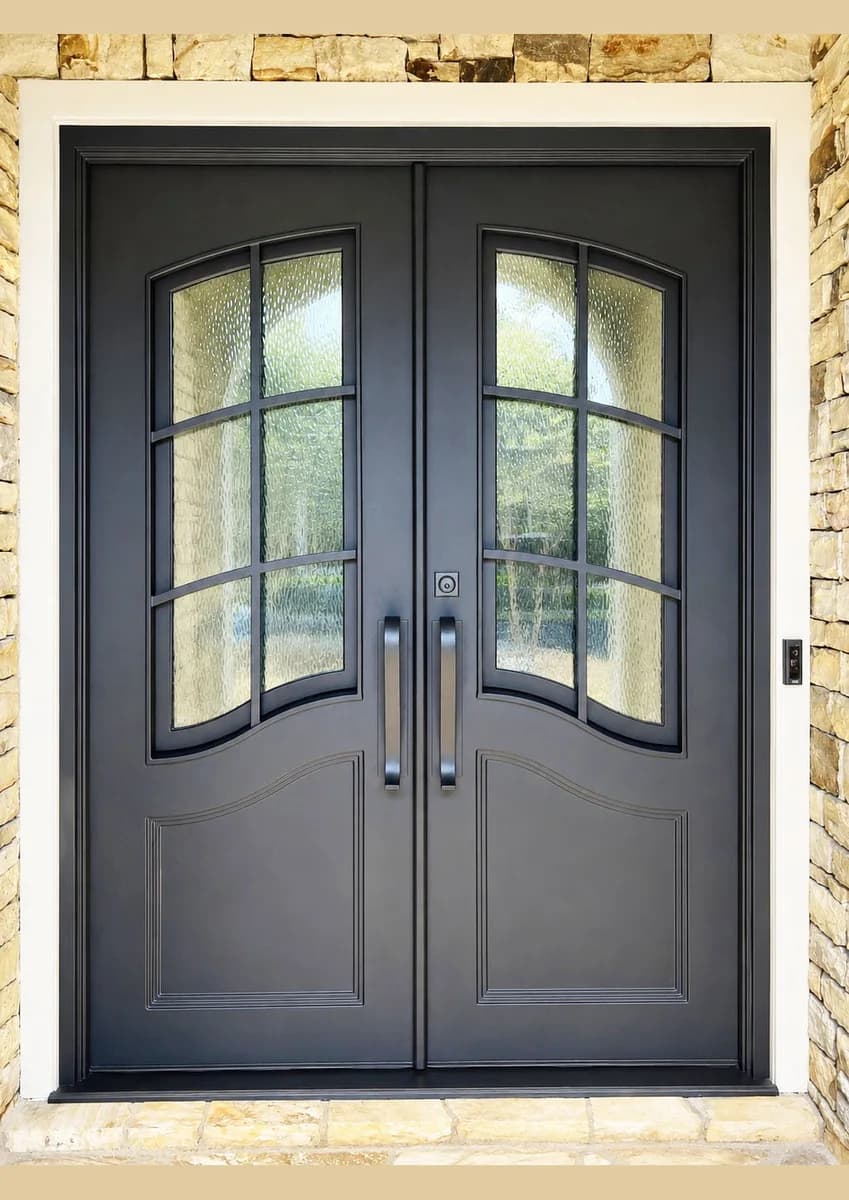 Double iron entry doors — featured local project in Franklin, TN