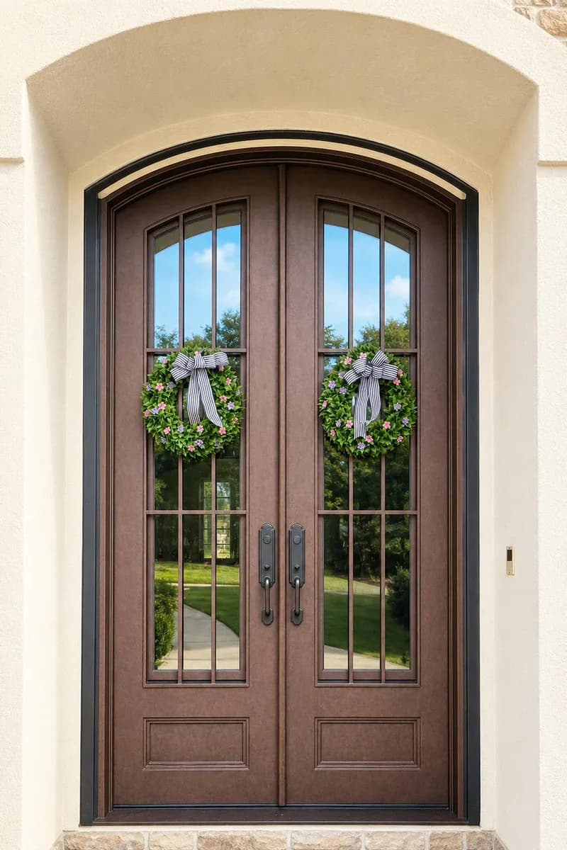 Double iron entry doors — featured local project in Franklin, TN