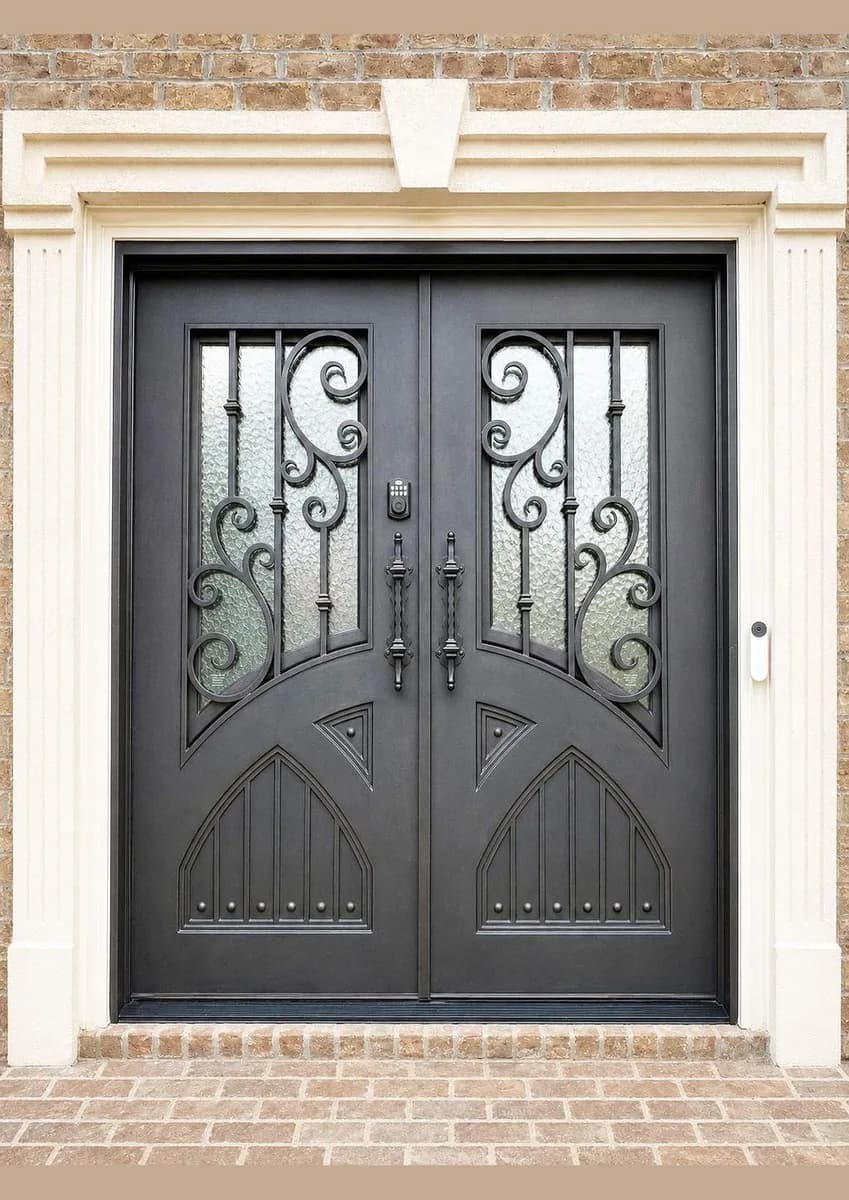 Double iron entry doors — featured local project in Hendersonville, TN