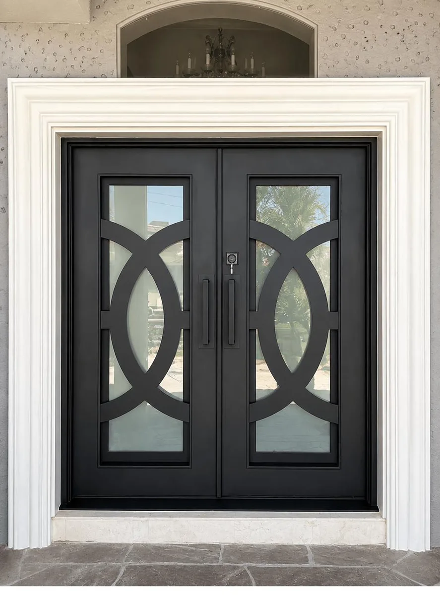 Double iron entry doors — featured local project in Hendersonville, TN