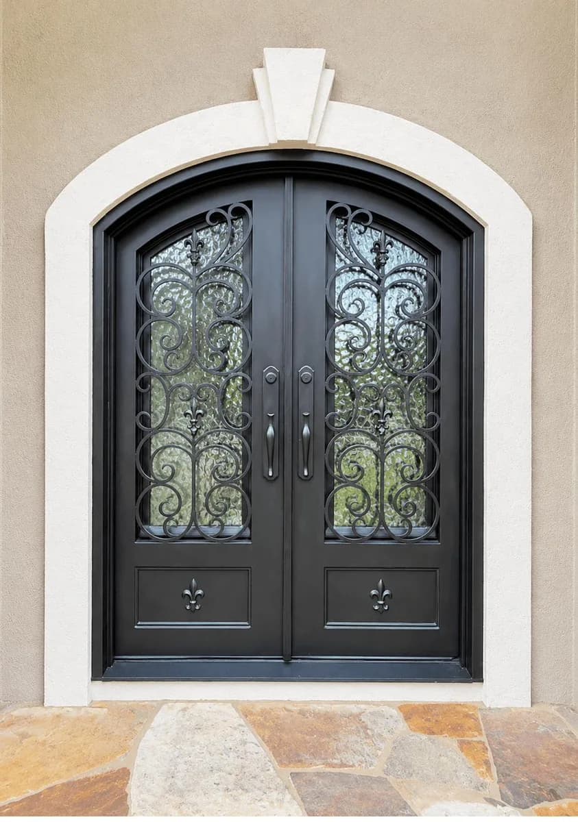 Double iron entry doors — featured local project in Knoxville, TN