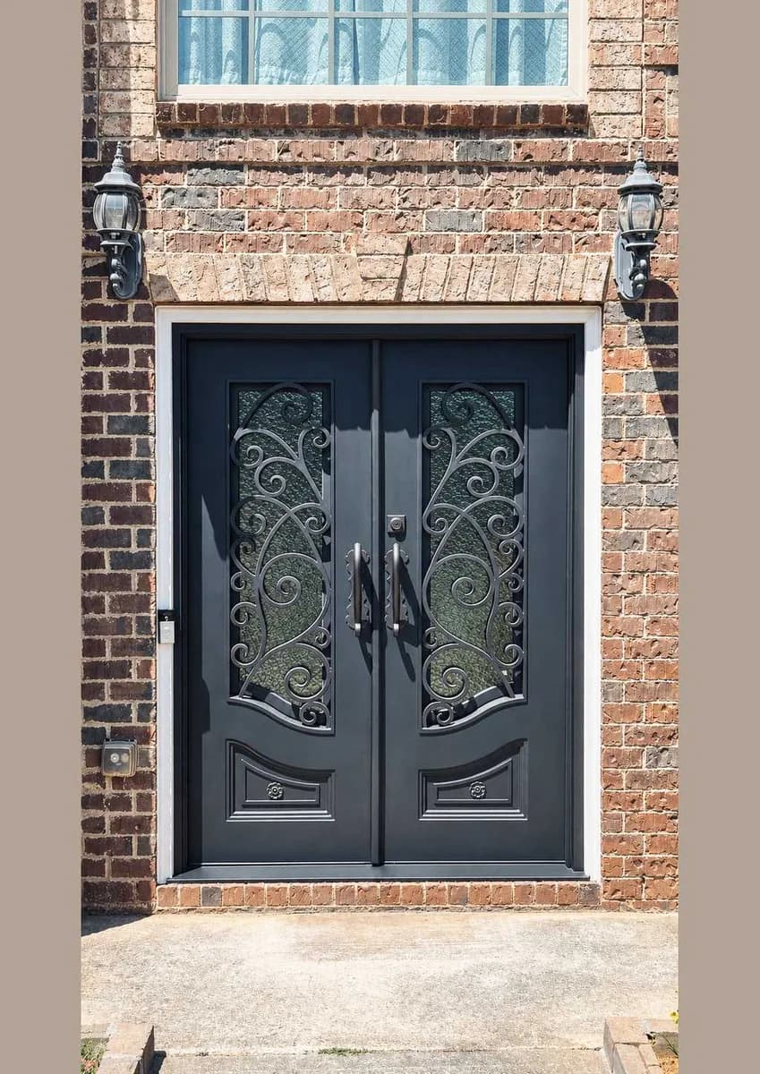 Double iron entry doors — featured local project in Knoxville, TN