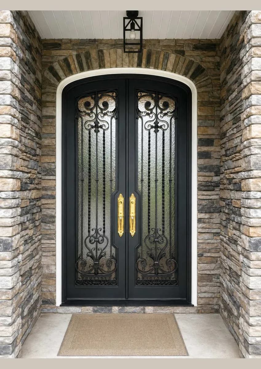 Double iron entry doors — featured local project in Nashville, TN