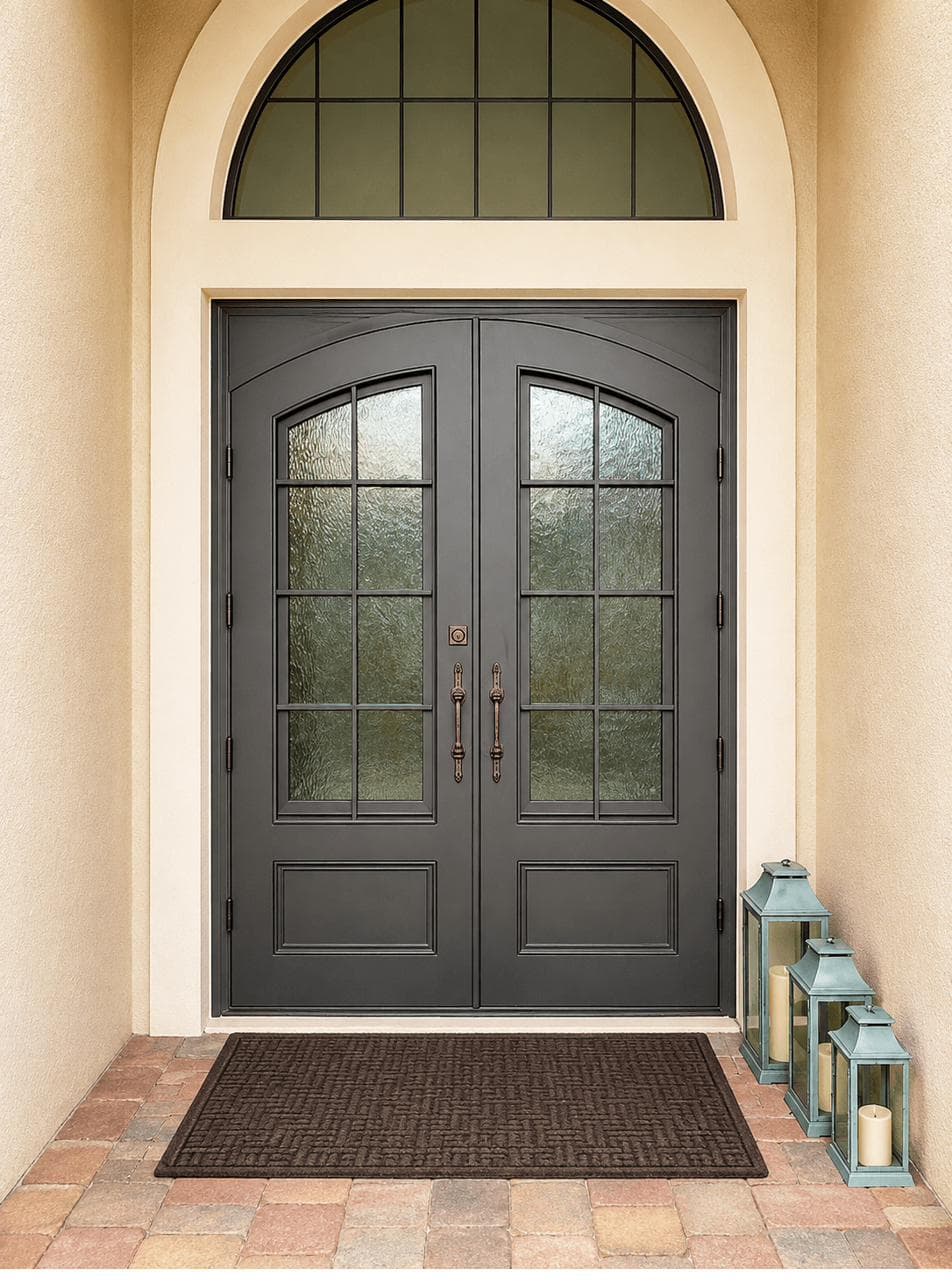 Iron Entry Double Door with transom- PS7233