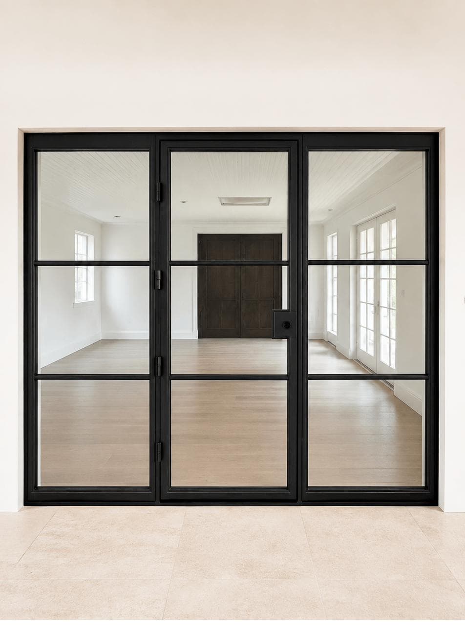 Iron Interior Single Door with sidelights- PS7327